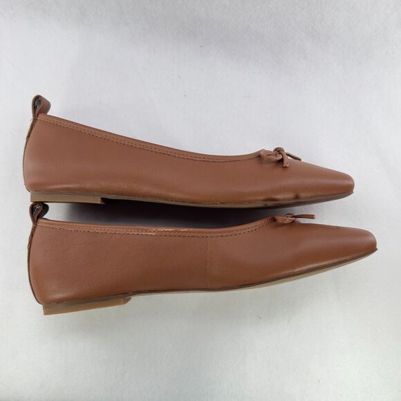Kelsi Dagger Anthropologie Brooklyn Frankie Ballet Flats 8.5 Copper Brown Chic - Picture 8 of 11